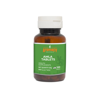Amla Tablets 120 Nos | Natural Vitamin C & Immunity Booster | Aromacy