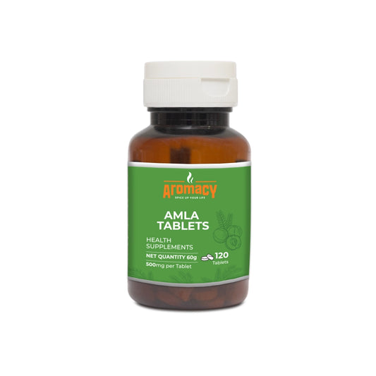 Amla Tablets 120 Nos | Natural Vitamin C & Immunity Booster | Aromacy