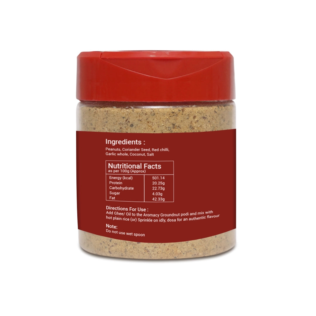 Groundnut Podi (120g) – Protein-Rich South Indian Chutney Powder | Aromacy
