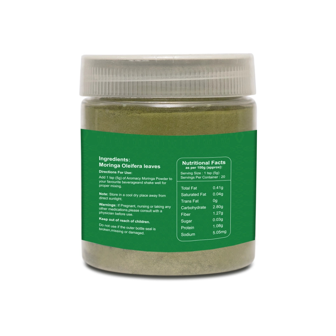 Moringa Powder 75g | Superfood for Energy & Immunity | Aromacy