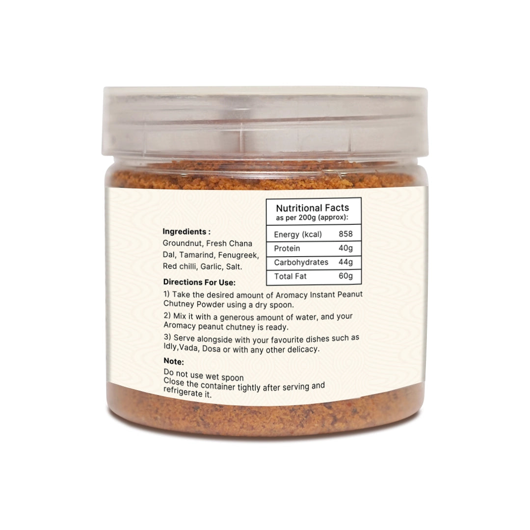 Peanut Instant Chutney Mix (200g) – Tasty & Ready in Minutes | Aromacy