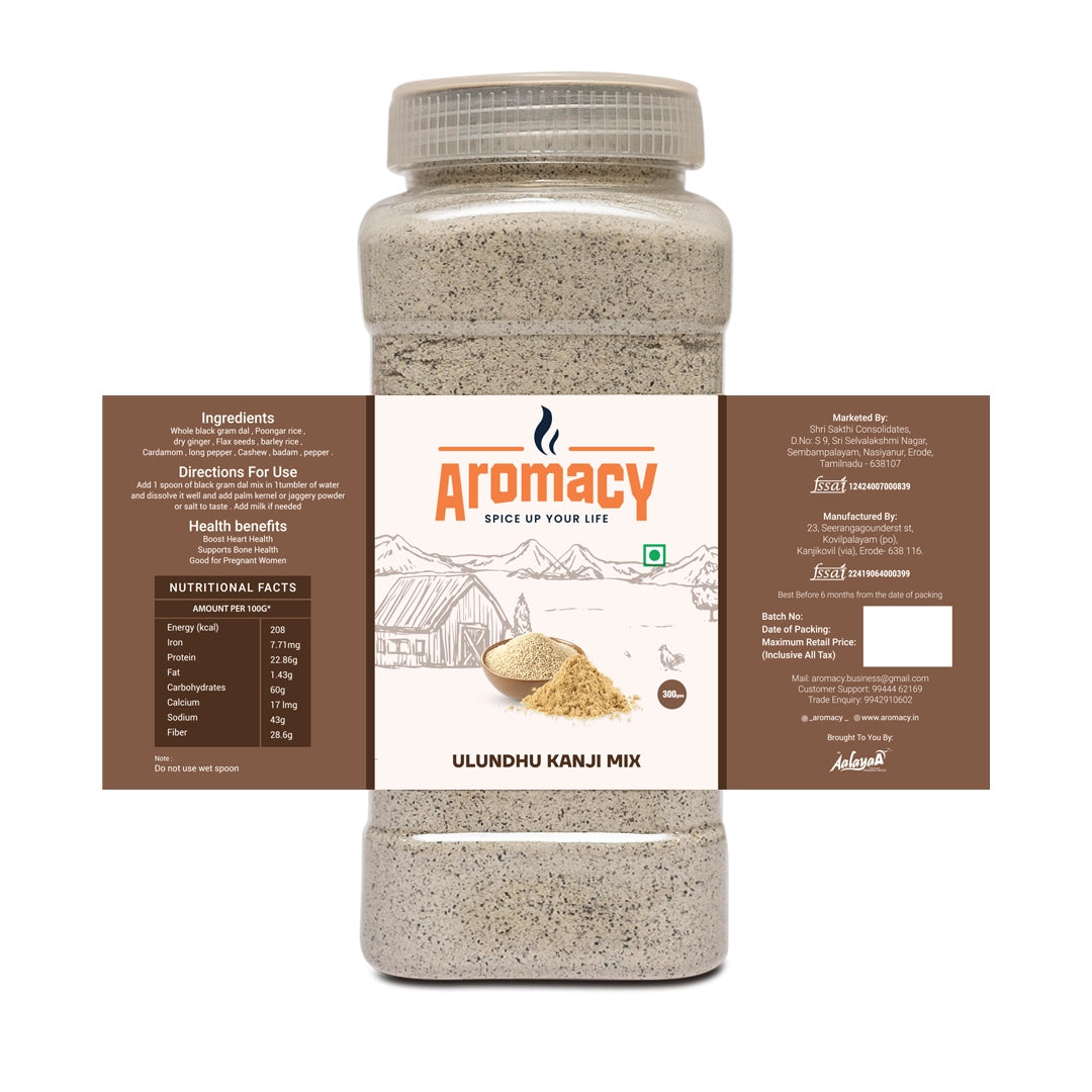 Ulundhu Kanji Mix 300g | Traditional Health Mix | Aromacy