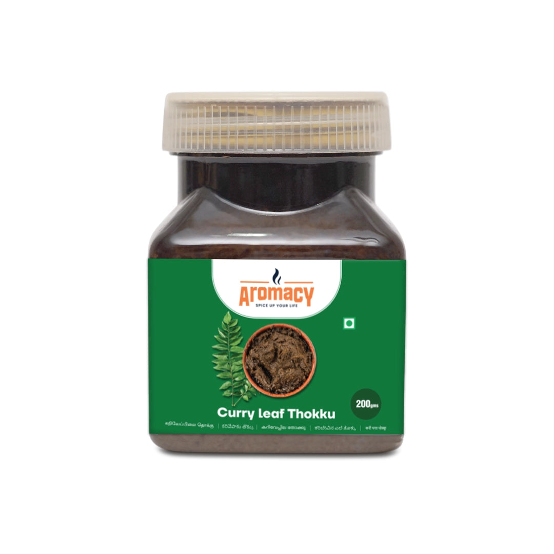 Curry Leaf Thokku (200g) – Traditional & Nutrient-Rich | Aromacy