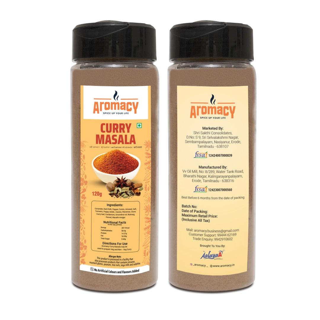 Curry Masala 100g | Versatile Indian Spice Blend | Aromacy