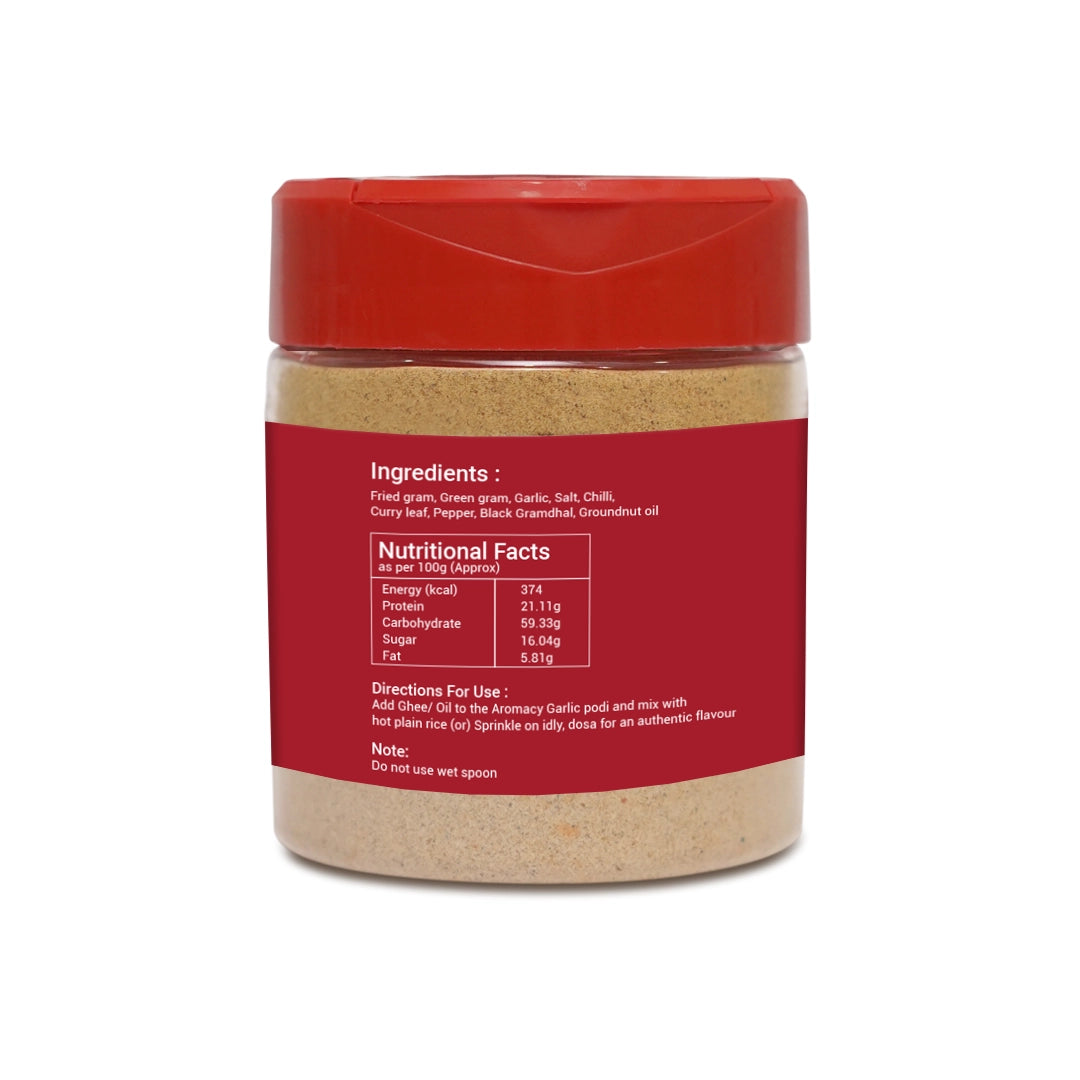 Garlic Podi (120g) – Spicy South Indian Gunpowder | Aromacy