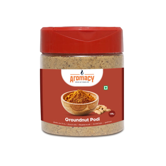 Groundnut Podi (120g) – Protein-Rich South Indian Chutney Powder | Aromacy