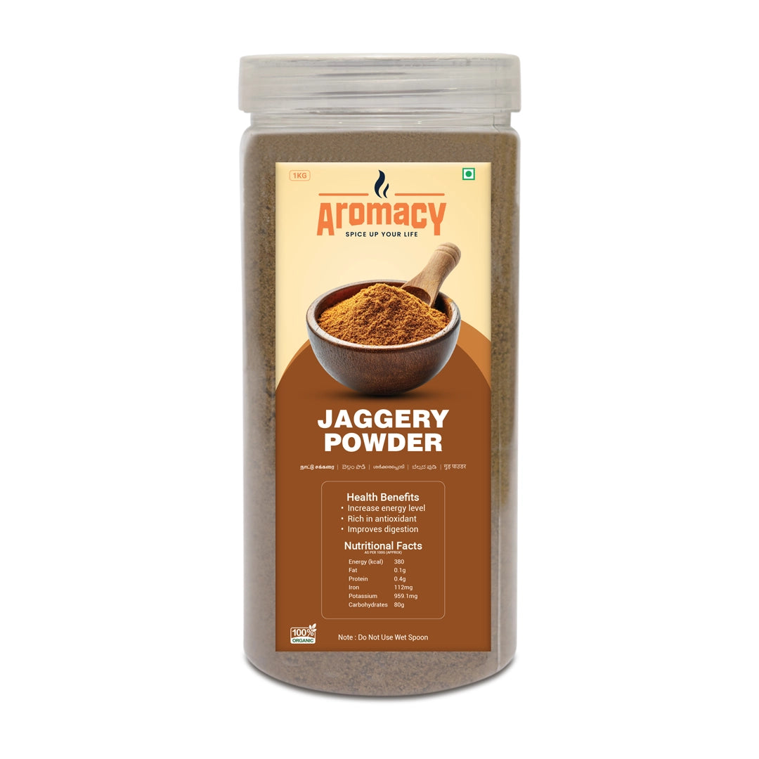 Jaggery Powder 500g | Natural Sugar Substitute | Aromacy