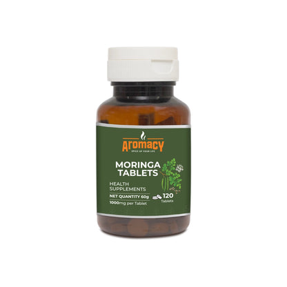 Moringa Tablets 120 Nos | Natural Energy &amp; Immunity Booster | Aromacy
