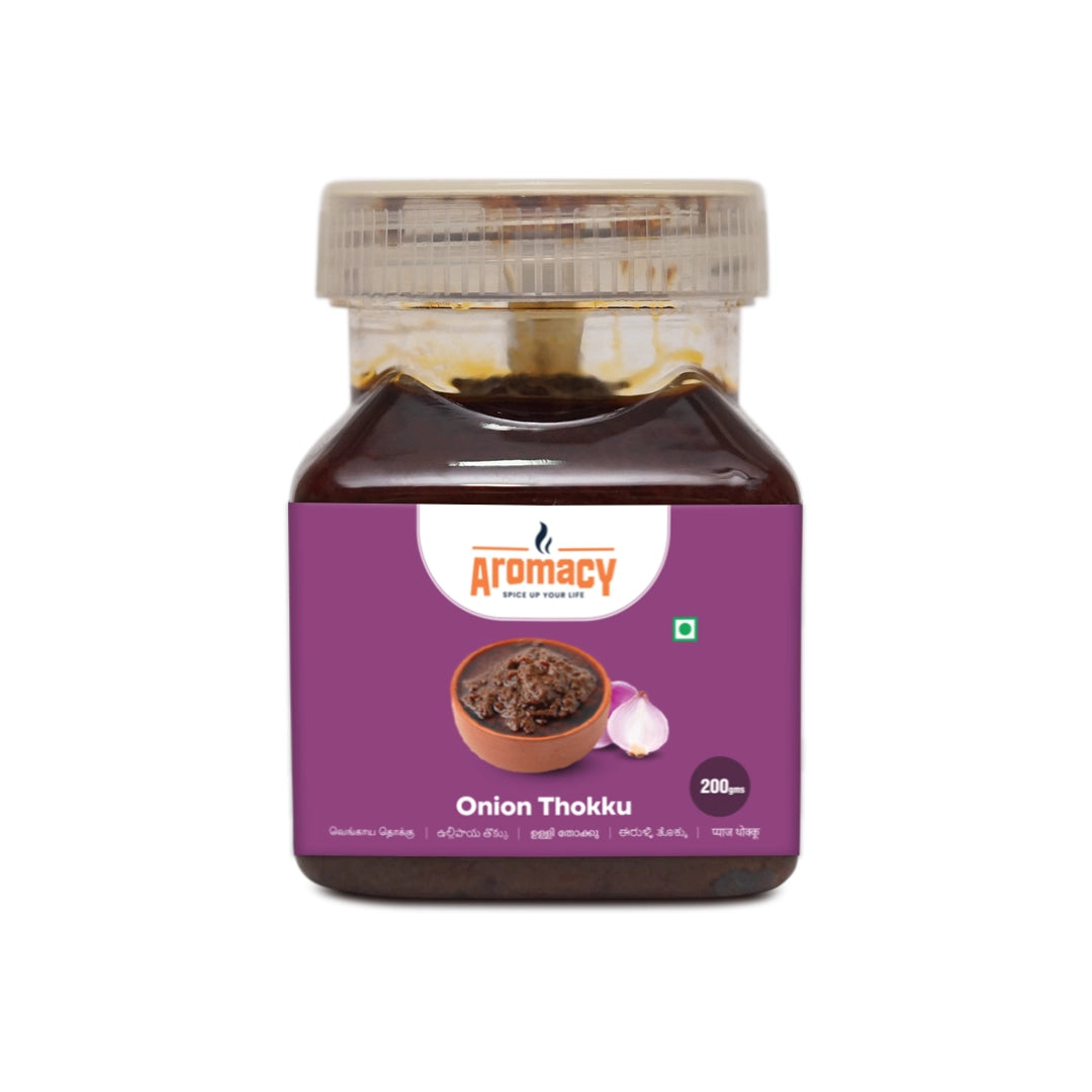 Onion Thokku (200g) – Traditional South Indian Pickle | Aromacy