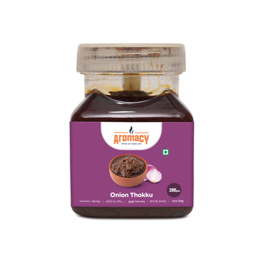 Onion Thokku (200g) – Traditional South Indian Pickle | Aromacy