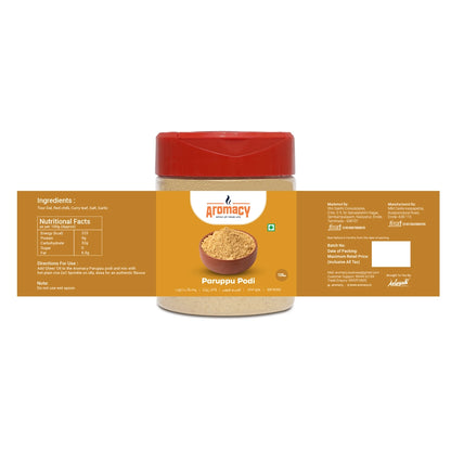 Paruppu Podi (120g) – Authentic South Indian Dal Powder | Aromacy