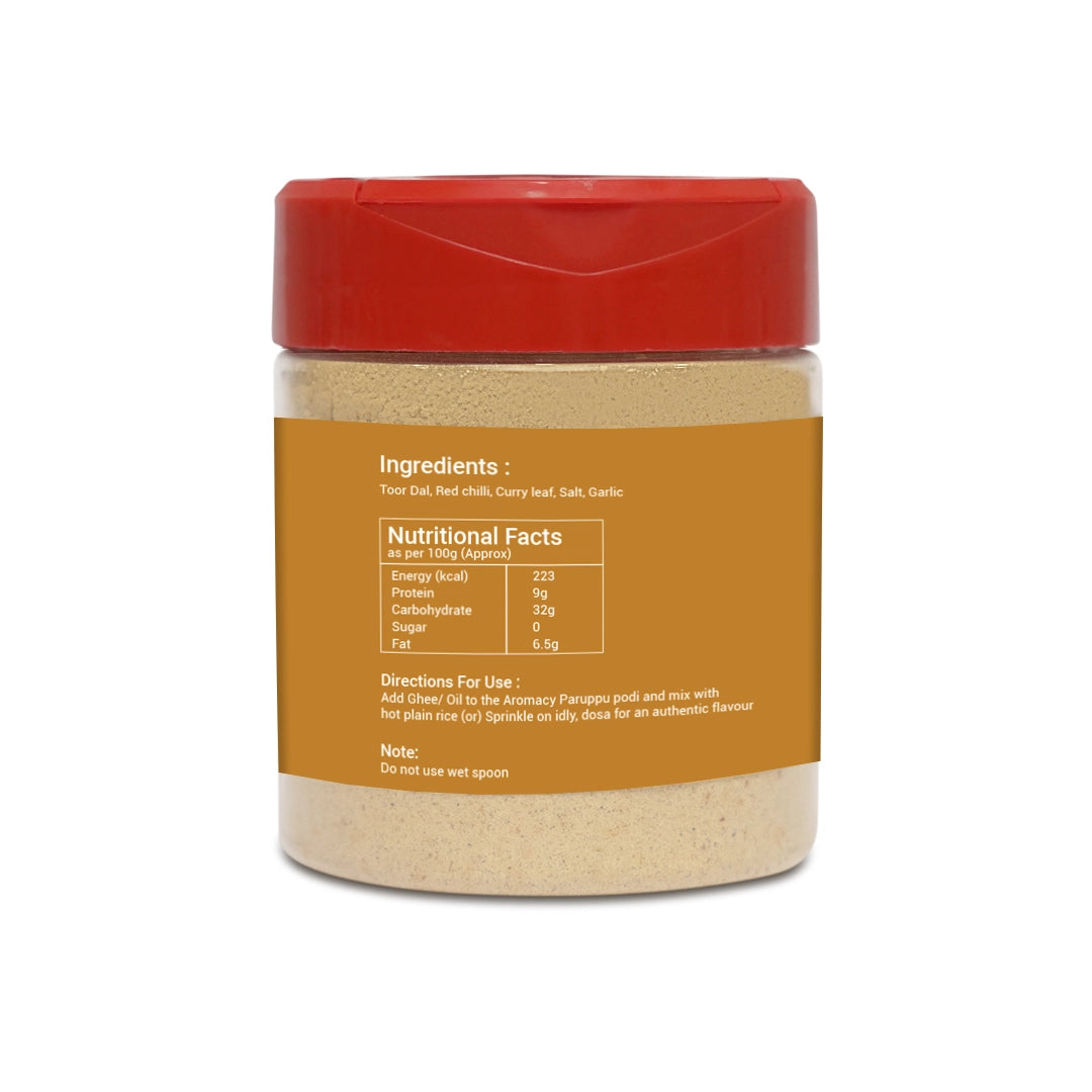 Paruppu Podi (120g) – Authentic South Indian Dal Powder | Aromacy