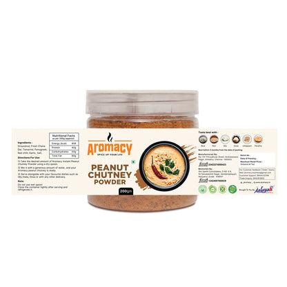 Peanut Instant Chutney Mix (200g) – Tasty & Ready in Minutes | Aromacy