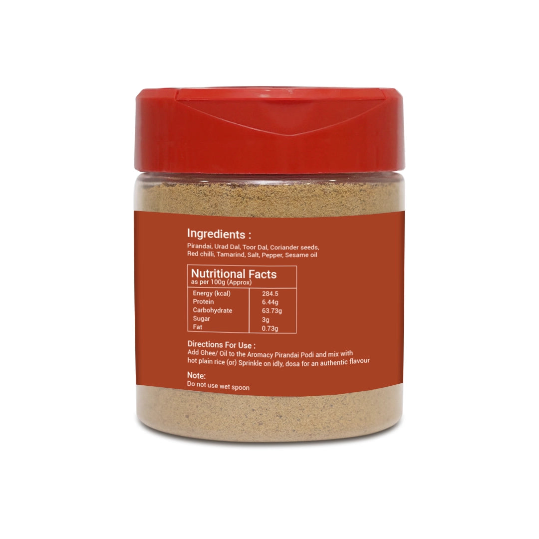Pirandai Podi (120g) – Traditional & Herbal Chutney Powder | Aromacy