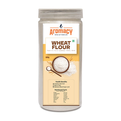 Wheat Flour 600g | Stone-Grounded Whole Wheat | Aromacy