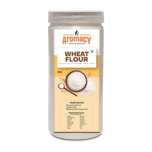 Wheat Flour 600g | Stone-Grounded Whole Wheat | Aromacy