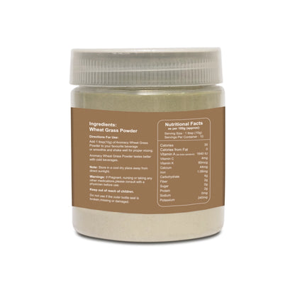 Wheatgrass Powder 75g | Natural Detox & Energy Superfood | Aromacy