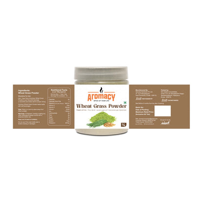 Wheatgrass Powder 75g | Natural Detox & Energy Superfood | Aromacy
