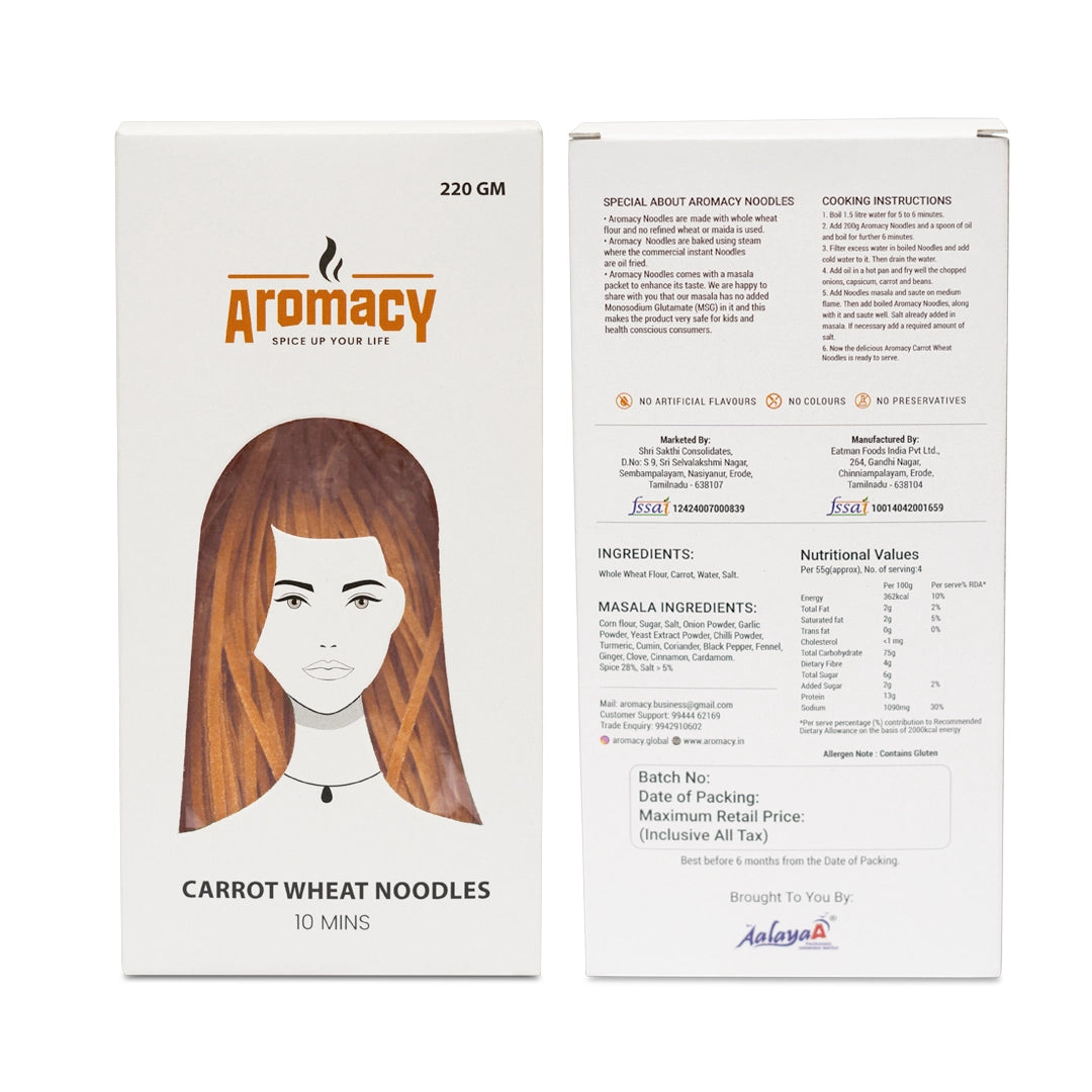 Carrot Wheat Noodles 220g